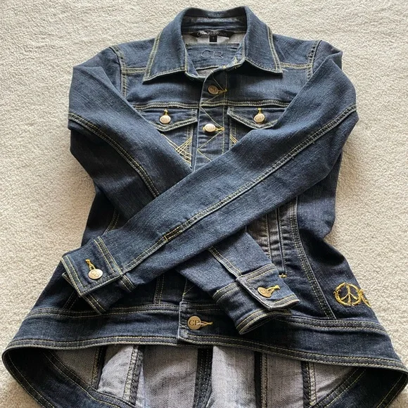 Vintage Charlie Brown hi-lo denim jacket - Picture 2 of 5